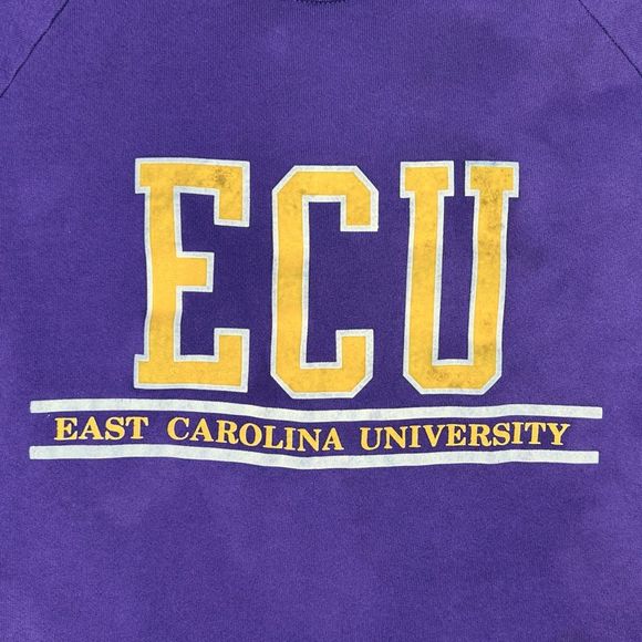 Vintage Jerzees East Carolina University Crew Neck Sweatshirt - Size XL - Picture 2 of 8